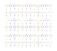 120 Pièces Trombones de Croix pour Marque-pages Bibliques, Pet | Clips Décoratifs Créatifs, Organisation des Notes à Maison, Usage Quotidien, Personnalisation pour Hommes et Amis