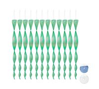 120 spirales anti-oiseaux, réfléchissantes, répulsif pour oiseaux pour balcon et jardin, spirales éoliennes, 40 cm de long, effaroucheur d'oiseaux, vert