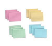 1200 Fiche Bristol avec Ligne, 76 * 101 mm Cartes D’index Lignées, Flashcards Colorées, Flash Cards Couleur, Carte de Révision, Fiches Colorées, pour Bureau, École, Présentation, Exposé