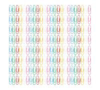 1200 Pièces Trombones Colorés 33mm en Plastique | Recouverts de Vinyle, Format Compact, Usage Bureau et École, pour Organiser Feuilles et Notes