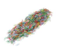 1200 Pièces Trombones Plastifiés Colorés 33mm | Bords Lisses, Finition Vinyle, Rangement Compact, Usage Polyvalent au Bureau, pour Journaux et Organisation