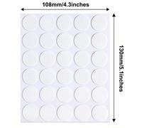 120pcs Autocollants À Pois Double Face Amovibles Dotted Stickers, Adhésif Transparent Rond Et Collant Sans Trace, Petit Autocollants Imperméables Pour La Décoration De Fête, Pour Accrocher Des Affiche
