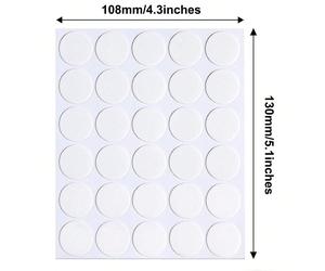 120pcs Autocollants À Pois Double Face Amovibles Dotted Stickers, Adhésif Transparent Rond Et Collant Sans Trace, Petit Autocollants Imperméables Pour La Décoration De Fête, Pour Accrocher Des Affiche