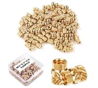 120pcs Écrous Moletés en Laiton pour Impression 3D, M3x5.7x4.6mm Inserts Filetés à Chaleur Écrous Moletés en Laiton Écrou d'Intégration de Chaleur pour Pièces d'Impression 3D Coque en Plastique