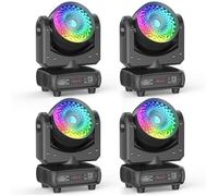 120W DJ LYRE - JAJALUYA Lumière de Scène - Super Luminosité pour Concerts, Fêtes et Boules Disco - Pack de 4