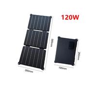 (120W) NOUVEAU Chargeur de panneau solaire 120W ETFE Plaque solaire pliable USB 5V/DC 12V Charge sûre