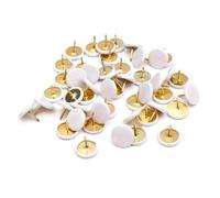 120x Punaise De Fixation Laiton Tête Plastique Diamètre 10mm Hauteur 8mm Épingle