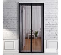 120x220cm Moustiquaire Porte Magnétique Rideau de Porte avec Bande Adhesive Sans Perçage Anti Moustique Insecte Mouche pour Couloirs