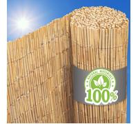 120x300 Brise-Vue Balcon Canisse Roseau - Clôture Jardin Pare-Soleil Coupe Vent