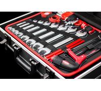 121-pièces solide valise d'outils en aluminium - Ménage Garage Atelier Professionnel - Set d'outils complet Coffre à outils pour vélo