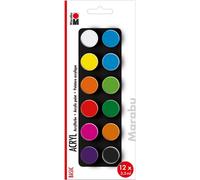 [1210000000207] Marabu Set de peinture acrylique "BASIC", 12 x 3,5 ml