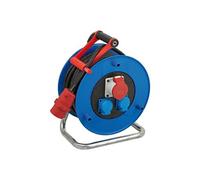 1237980 Garant enrouleur de câble 2x Schuko 1x triphasé 30 mètres