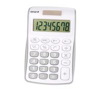 Genie Calculatrice 120 B 8 chiffres (Dual Power (Pile, solaire), design compact gris