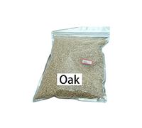 125 g/Sachet Copeaux de Bois de Pommier, de Cerisier, de chêne et de Hickory - Sciure pour Barbecue - Boîte de Fumage Morceaux de Bois pour Bacon - Accessoires pour Barbecue fumé(Bois de chêne)