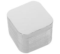 125 Pièces Couvercle pour Barquette Aluminium, Argenté | Feuille D’aluminium et Papier, Compatible Micro-ondes et Air Fryer, pour Cuisson, Service, Transport