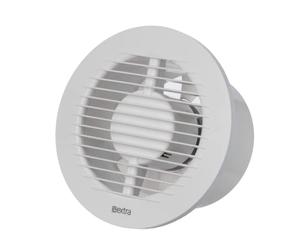 Ø 125mm Extracteur d'Air Silencieux - Ventilateur Salle de Bain Blanc - Ventilateur Mural pour Cuisine WC Salle de Bain