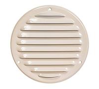 Ø 125mm Grille de Ventilation avec Moustiquaire - Grilles d'aération en Métal - Acier, Beige