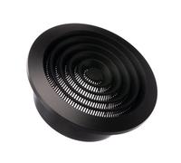 Ø 125mm Grille de Ventilation Ronde de Plafond avec Moustiquaire - Plastique ABS Anthracite