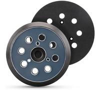 125mm Plateau de Poncage pour Makita, 2 Pièces - 8 Trous, Crochet et Boucle | Support de Ponceuse pour Makita BO5031 BO5041 BO5010, pour DeWalt 151281-08 DW420 DW421, pour Porter Cable 390, 382, 343
