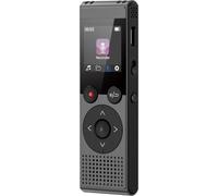 128Go Dictaphone-3072kbps Qualité Sonore HD Enregistreur Vocal Numérique Enregistreur Audio avec Fonction de Lecture MP3 Fonction d'enregistrement à Une Touche Adapté aux Conférence/Réunion.[V313]