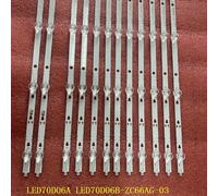 12pcs 6LED For 1 TV Bande de rétroéclairage à 6LED pour élément LED70D06A LED70D06B-ZC66AG-03, 12 pièces/ensemble Nipseyteko