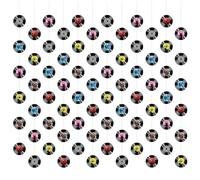 12pcs Bannière Suspendue pour Disques Vinyles, Rétro Années 50/70/80 Décorations de Fête Musicale Pré-Enfilée Guirlande Découpée pour Disque Décoration de Fête Rock and Roll Banderole