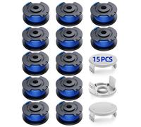 12pcs Bobine Fil Coupe Bordure pour Ryobi One +18v 24v 40v Coupe Bordures AC14RL3A Remplacements Coupe Bordure 3 Couvercles
