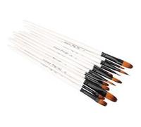 12pcs dessin pinceau ensemble art gouache aquarelle outils de peinture à l'huile de couleur (01)