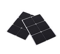 12pcs Patin carré en Caoutchouc Auto-adhésif pour Pieds Meuble, protecteurs Meubles antidérapant Coussinets Anti-Rayures pour canapé Table Chaise (4.6cm x 4.6cm)