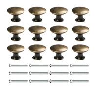 12PCS Poignées Meuble Cuisine Vintage Bronze Bouton de Porte pour Cuisine Meuble Placard de 30mm