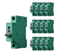 12PCS TYPE 1P DC 6A 10A 16A 20A 25A 32A 40A 50A 63A Disjoncteur Miniature 250V 10KA MCB FPV-63 TUV & Certificat(6A)