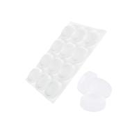 12Pièces Tampon élastique 22x5mm, Patin Antidérapant Silicone Transparent pour Meubles, Portes, Plaques de Verre, Tampon de Table, Amortisseur Porte Placard, Pieds Anti-Choc Autocollants