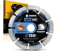 12S - Disque de tronçonnage en diamant Ø 150 mm x 22,2 mm - béton légèrement armé/matériaux de chantier/pierre | Hauteur de segment : 10 mm (sintérisé)