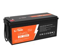 12V 200Ah PLUS Lithium LiFePO4 Batterie intégré 200A BMS 15000 + Cycle profond