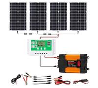 12V-220V Kit Solaire Onduleur 4KW/6KW Avec Panneau 100W Et Contrôleur 50A