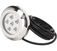 12V 24V Lampe sous-marine pour yacht 316 Acier inoxydable Angle d'éclairage 100° IP68 Etanche 6 LED Chips Eau de mer Dôme arrière Lampe de piscine