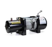 12V 24V2000lb - 12000lb Portable Treuil Électrique Voiture Camion Auto Barge Remorque Outil À Main Extracteur Câble En Acier Puissante Capacité De Traction(6000 lbs 24V)