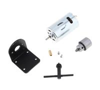 12V-36V 555 DC electronic starter Bench Drill Hand Drill Sanding Gadgets with Chuck and Mounting Bracket Lathe Press electronic starter Tools Set IINKUEYK(Type-A 12-36V)