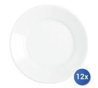 Saturnia 6 Assiettes Plates 23.5CM Tivoli Blanc
