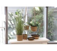 12x Cache-pot Herbe de mer Set de 3 paniers Paniers suspendus Pots de fleurs Boîtes à plantes