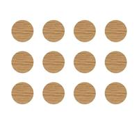 12x Cache vis adhésif autocollant diamètre 40mm protection bouchon trou meuble, chene F014