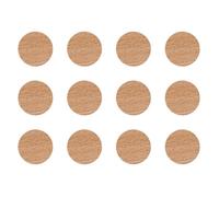 12x Cache vis adhésif autocollant diamètre 40mm protection bouchon trou meuble, Hetre F006