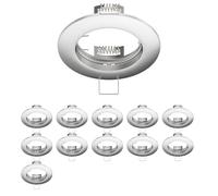 12x cadre d'encastrement au plafond CIRC rond aluminium mat