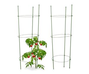 12x Cage tomate Tuteur plantes grimpantes cercle support 3 anneaux jardin balcon