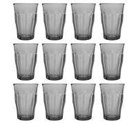 12x Duralex 360ml Picardie Verres à Whisky Gris Jus Cocktail Boire