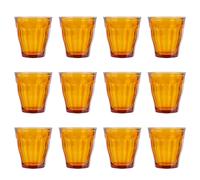 12x Duralex Ambre 250ml Picardie Gobelets Verre Eau Whisky Tasse Ensemble