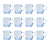 12x Duralex Marine 260ml Versailles Tasses à Café en Verre Cappuccino Thé Tasse