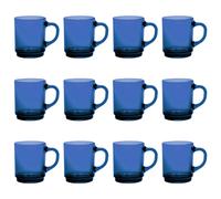 12x Duralex Saphir 260ml Versailles Tasses à Café en Verre Cappuccino Thé Tasse