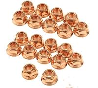 12x écrou du collecteur d'échappement, turbo, M8 auto - verrouillage hexagonal en cuivre Accessoires de la série e30 Série 3