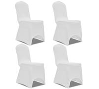 12x Housses Elastiques de Chaise Noir Mariage Banquet Fête Réunion vidaXL